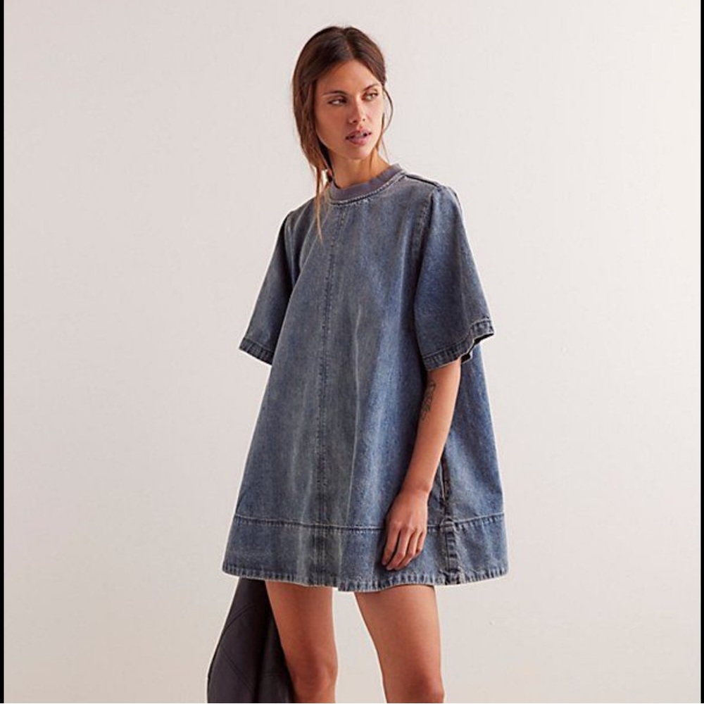 Free People Harlow Denim Mini Dress